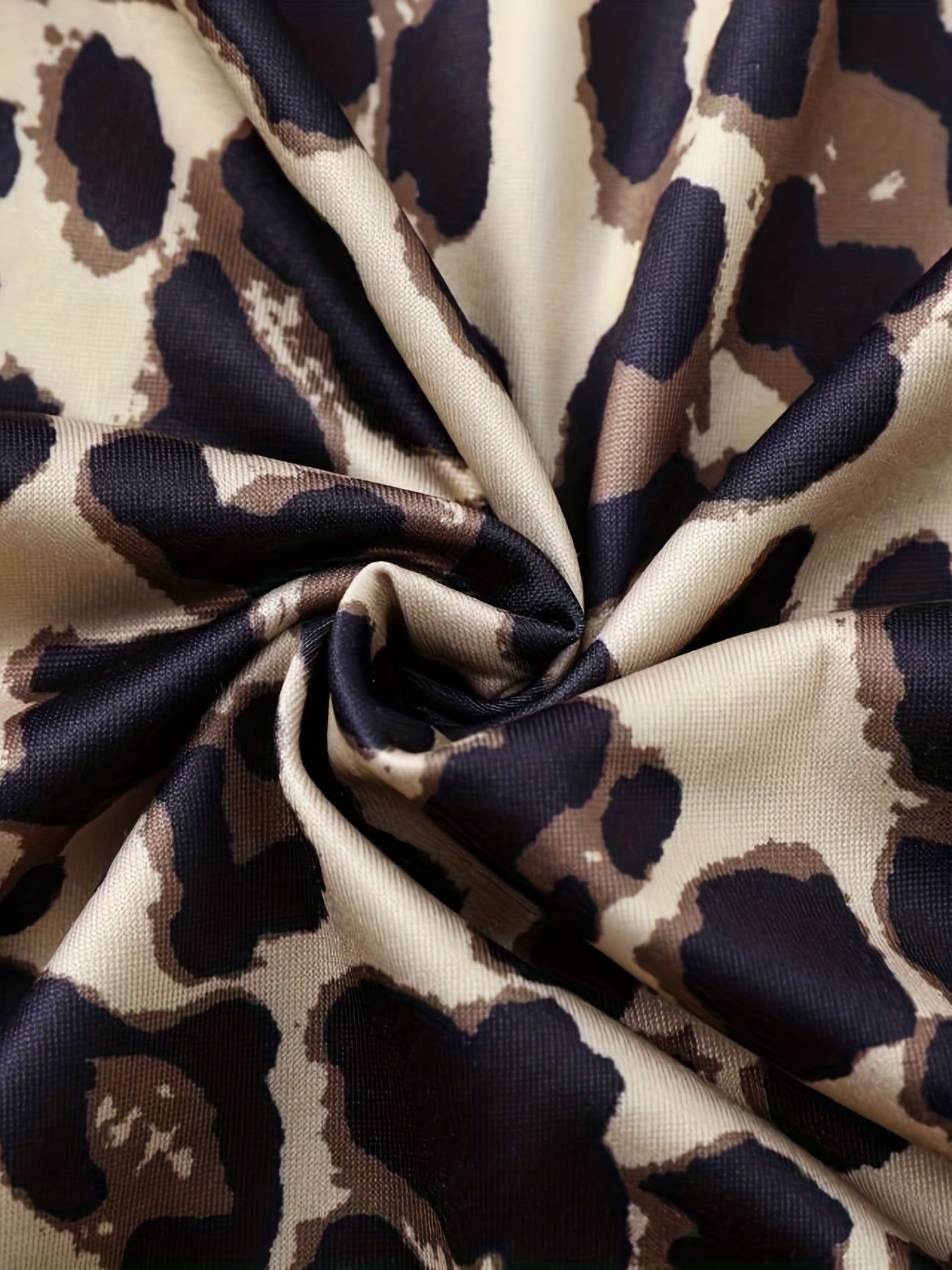 Leopard Print Satin Cami Nightdress