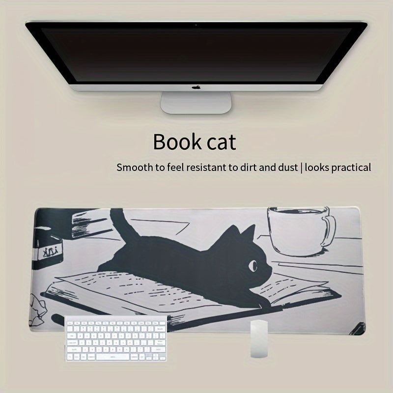 1pc Cat Desktop Lock Edge Thickened Keyboard Pad