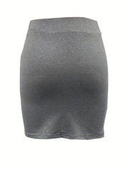 High Waist Bodycon Mini Skirt Sexy Solid Casual Summer Skirt Women's Clothing