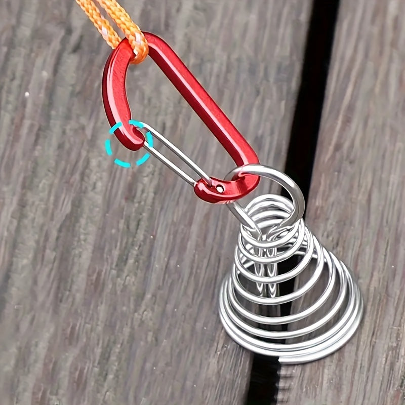 2pcs Octopus Wind Rope Fixing Buckle Deck Gap Fixing Nail With Spring