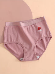 5pcs Cartoon Print Briefs Women's Lingerie & Underwear