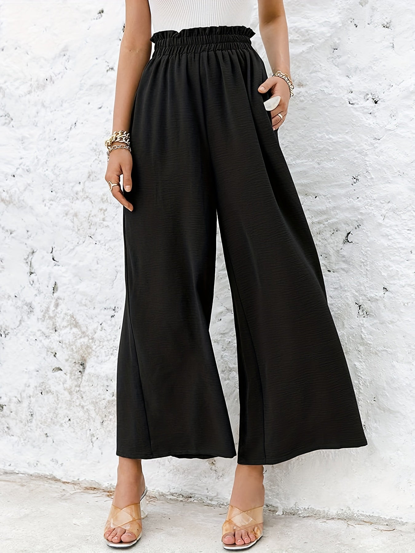 High Waist Wide Leg Pants Casual Loose Pants