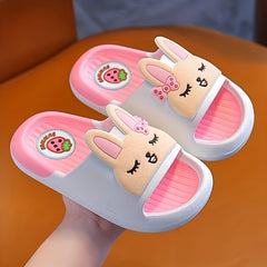 JIAGEYA Cartoon Slippers for Baby Girls Lightweight Non Slip Shower Slippers