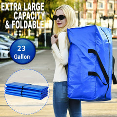 Heavy Duty Extra Large Moving Bags Backpack Straps Strong Handles & Zippers