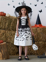 Girls Halloween Princess Dress & Bag Set Costume Dress