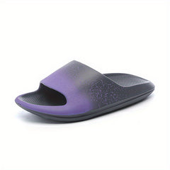 Men's Cloud Slides Casual Non Slip Pillow Slides Open Toe Shoes