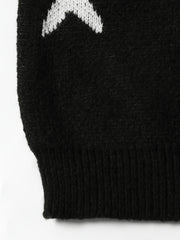 Y2K Star Print Cardigan