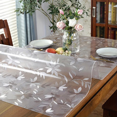 1pc Polyster Square Tablecloth Clear Plastic Table Protector Cover PVC