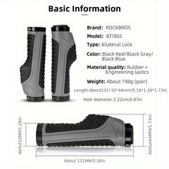 1pair Bike Grips Mountain Road Cycling Soft Rubber Anti-slip Handlebar Cover
