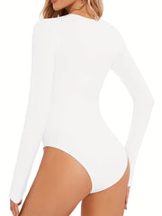 Long Sleeve Shaping Bodysuit Tummy Control Butt Lifting Slimmer Body Shaper