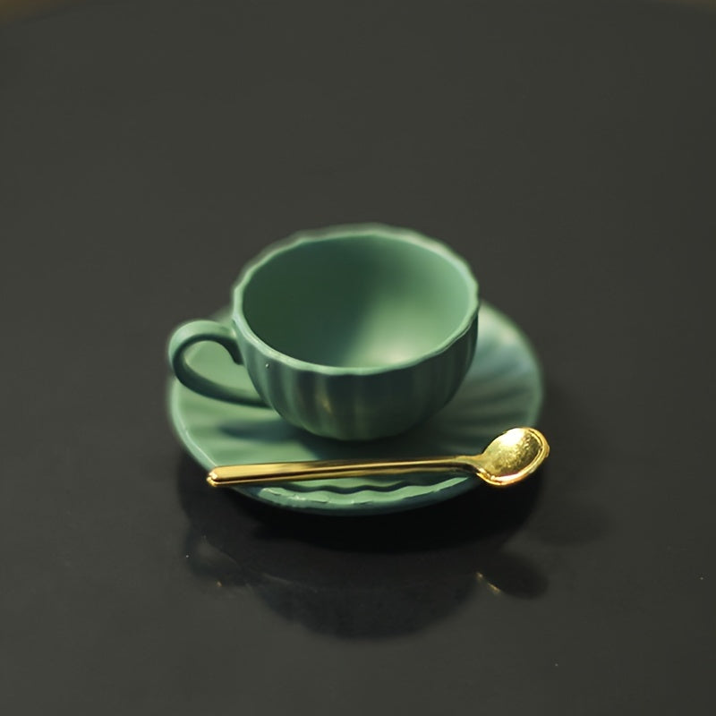 3pcs Dollhouse Mini Furniture DIY Coffee Cup Saucer Spoon