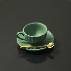 3pcs Dollhouse Mini Furniture DIY Coffee Cup Saucer Spoon