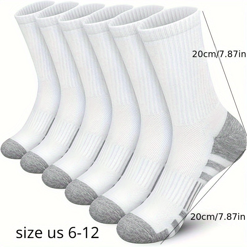 5 Pairs Sports Socks Basketball Crew Wear Resistance Autumn Winter