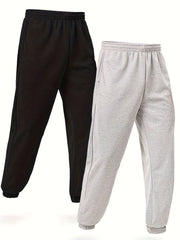 Men's Casual 2pcs Stretch Jogger Pants