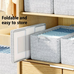 Portable Clothes Storage Drawer Box With Handles & Support Frame
