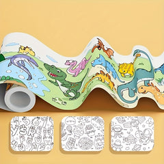Kids Doodle Paper Roll Art Kit - Creative Drawing Sheets Sketch Pads