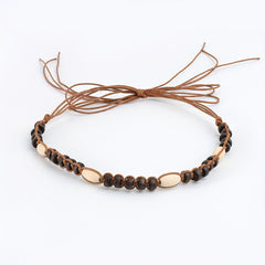 Retro Literary Style Hat Circle Beads String Ornament