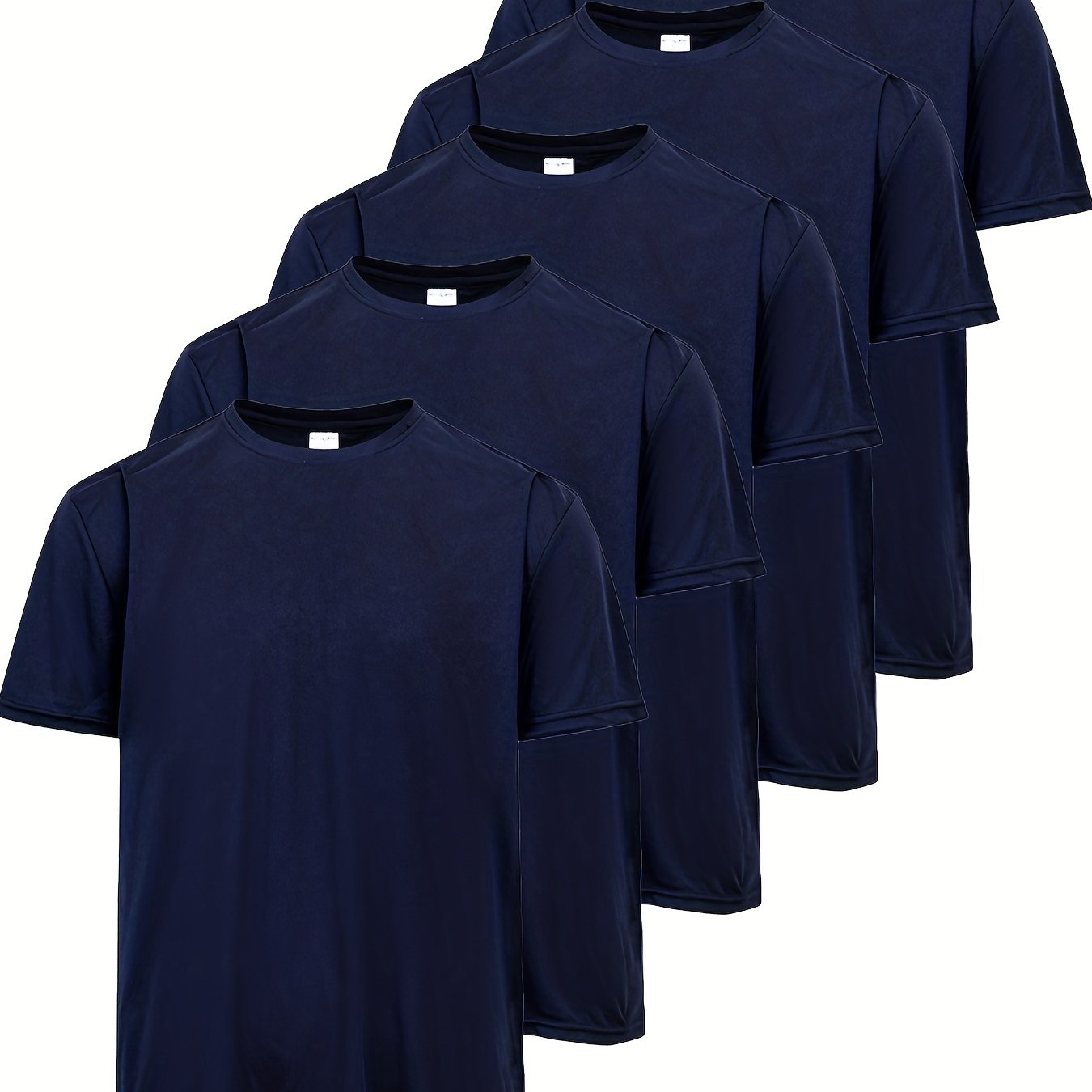 5pcs Men's T Shirt Bundle for Summer Activities
