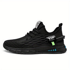 Men's Fish Scale Lace-Up Sneakers Comfortable Walking Shoes