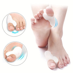 2 Pairs Silicone Gel Bunion Corrector Toe Separator