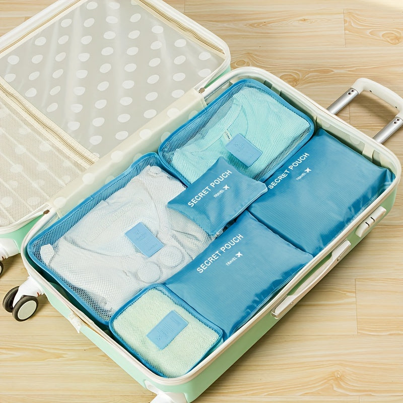 6pcs Oxford Cloth Travel Organizer Multifunctional Clothes Organizer
