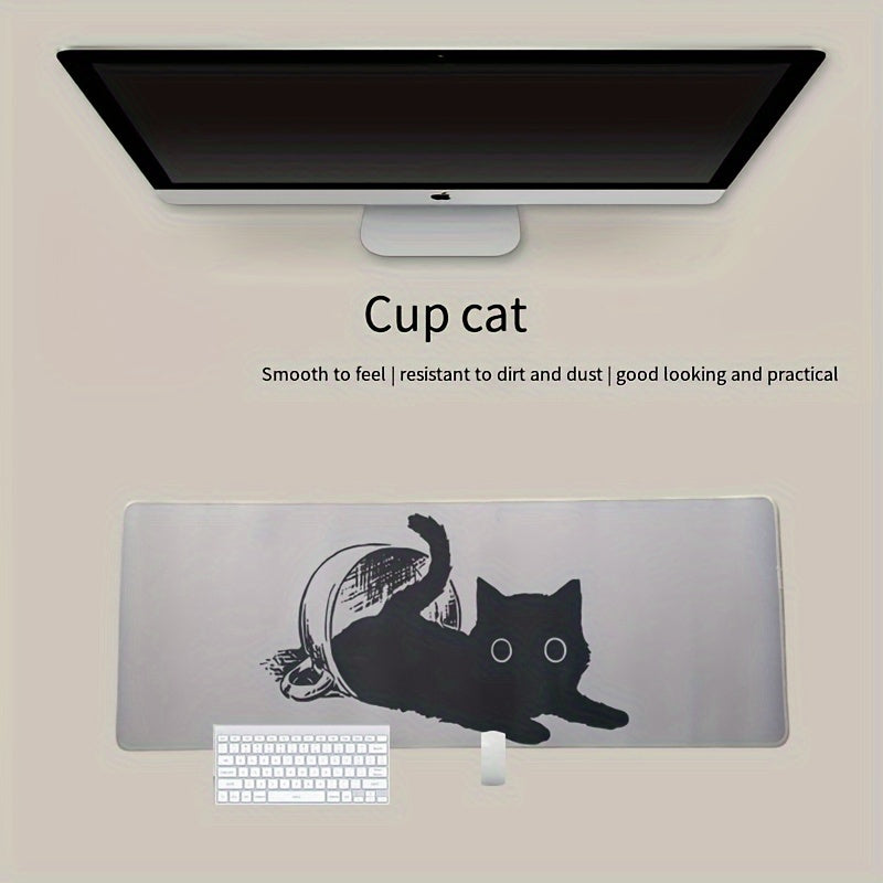 1pc Cat Desktop Lock Edge Thickened Keyboard Pad