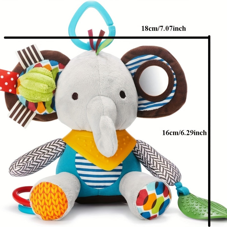Colorful Hanging Hook Baby Toy Sensory Rattle & Teething Texture
