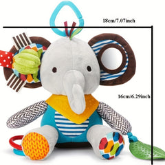 Colorful Hanging Hook Baby Toy Sensory Rattle & Teething Texture