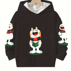 Animal Graphic Hoodies Girls Comfy Hooded Pullover Spring Fall Christmas Gift