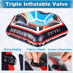 47-inch 119 Snow Tube Inflatable Sled Heavy Duty Snow Pad with Handle