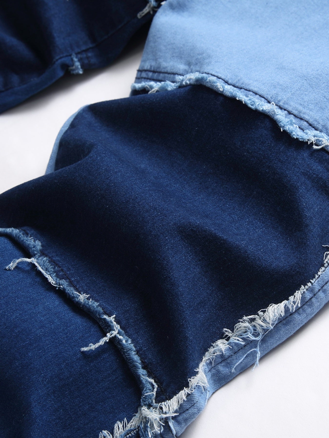 Men's Patchwork Jeans Hip Hop Straight Casual Pants
