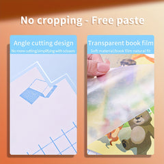 Self adhesive Transparent Book Film Matte Book Paper Textbook Full Set