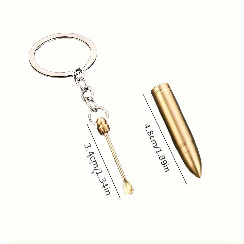 2 in 1 Bullet Earpick Key Chain Pendant