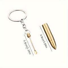 2 in 1 Bullet Earpick Key Chain Pendant