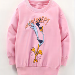 Fancy Duck Graphics Girls' Cotton Sweatshirt Pullover