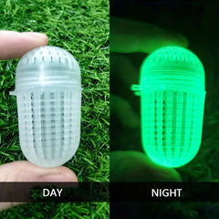 10pcs Luminous Bait Ball Fishing Trap Shrimp Cage Bait Box