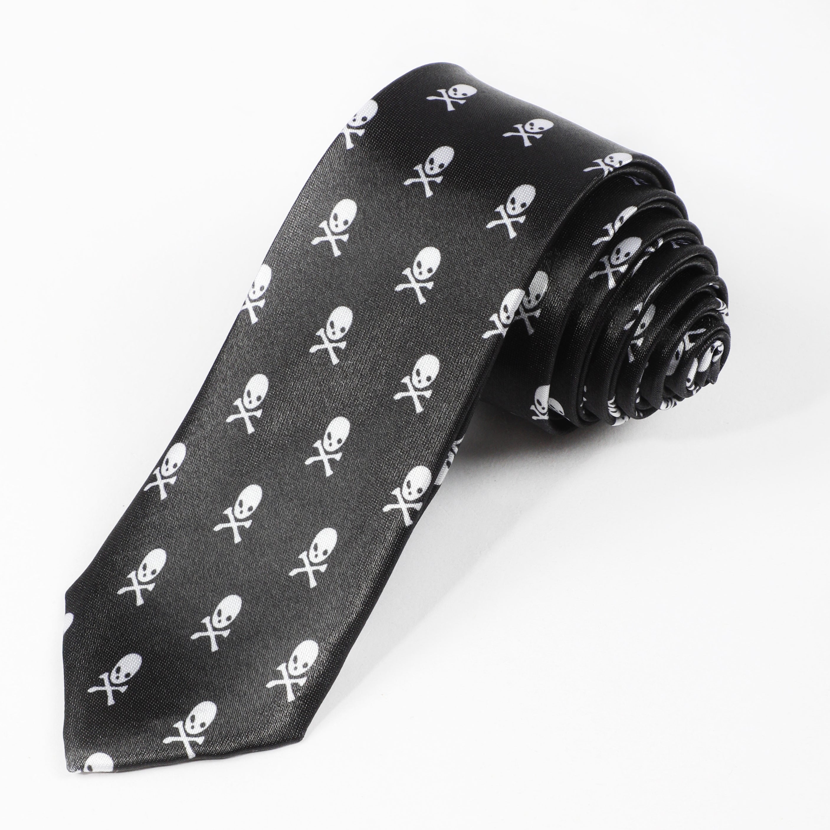 Classic Skull Pattern Tie For Men