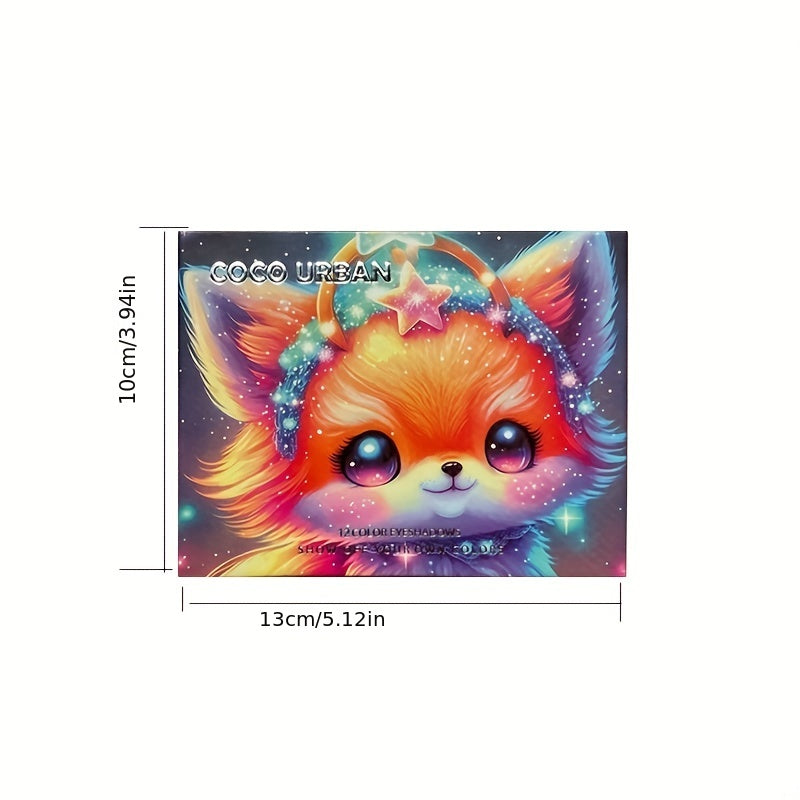 Anime Cosplay Eyeshadow Palette, 12 Matte & Shimmer Shades