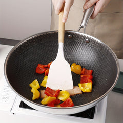 Non Stick Cast Iron Skillet with Glass Lid for Gas Stove and Induction Cooker