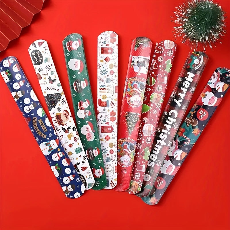 Christmas Bracelet Snowman Elk Clap Rings Santa Claus Gift Boys Girls