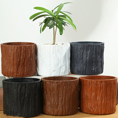 Creative Resin Flowerpot Container - Minimalist Design