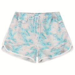 Women's All Over Print Drawstring Shorts for Spring & Summer