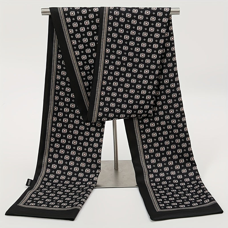 Men's Double Layer Printed Scarf