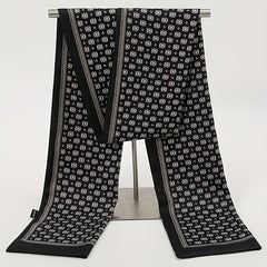 Men's Double Layer Printed Scarf