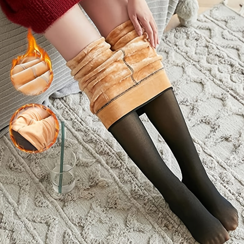 300G Thermal Lined Winter Leggings For Women