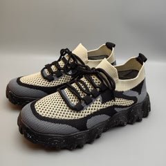 Women's Mesh Sneakers Lace Up Low Round Toe Non Slip Shoes