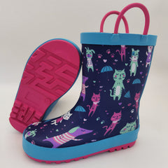 Girls Cartoon Rain Boots Non Slip Waterproof Outdoor Travel All Seasons