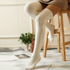 Knitted Thigh High Socks Women's Stockings & Hosiery