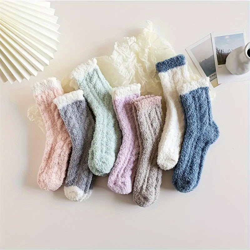 10 Pairs Warm Padded Floor Socks Women's Stockings