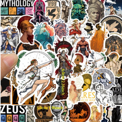 50pcs Greek Mythology Aesthetics Sticker for Laptops Cars Phones Guitars Helmets